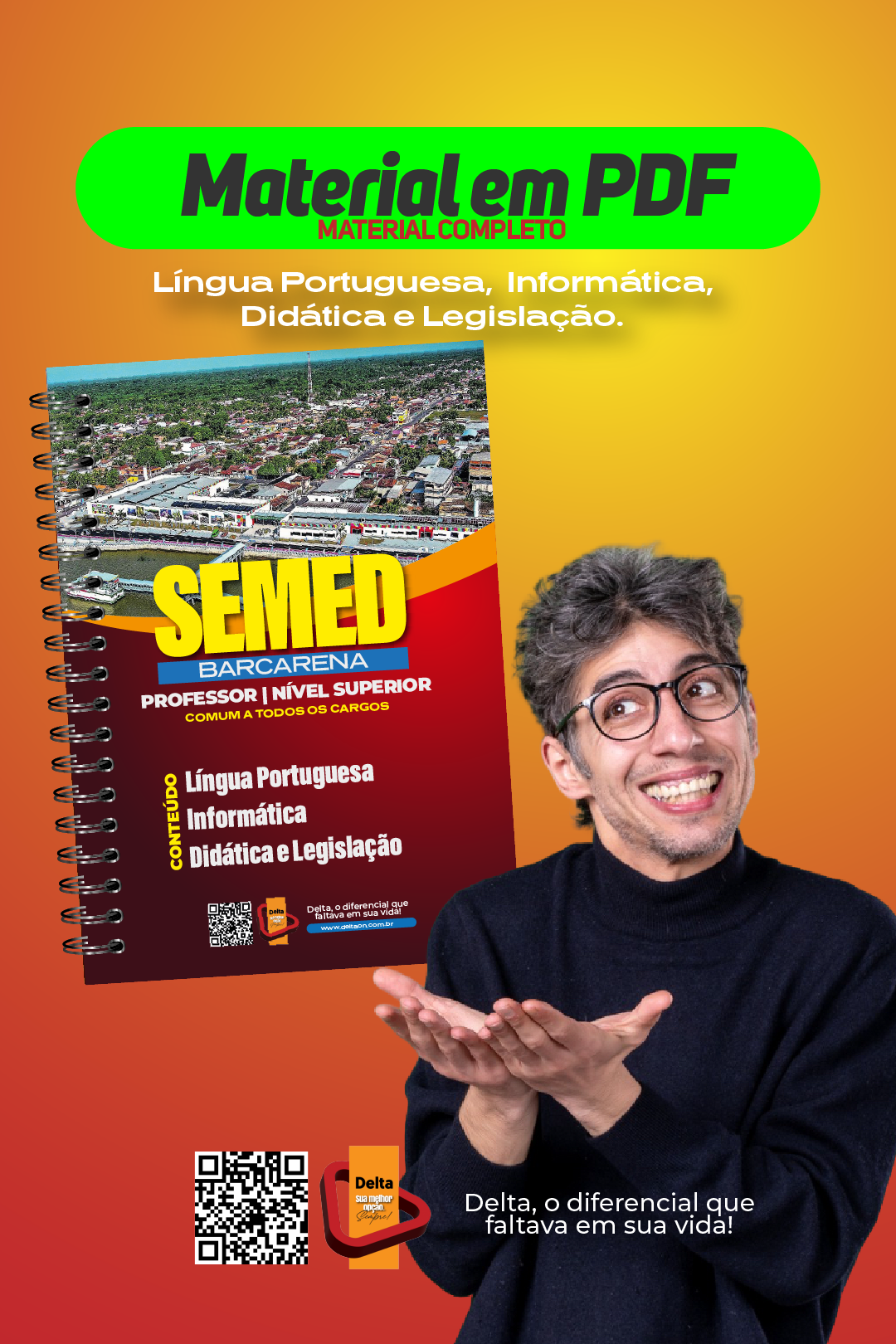 SEMED em PDF - Barcarena - Professor Nível Superior - Material Completo